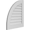 Ekena Millwork Quarter Round Top Left Surface Mount PVC Gable Vent w/ 3-1/2"W x 1"P Standard Frame, 24"W x 28"H GVPQL24X2801SN - alternate 2